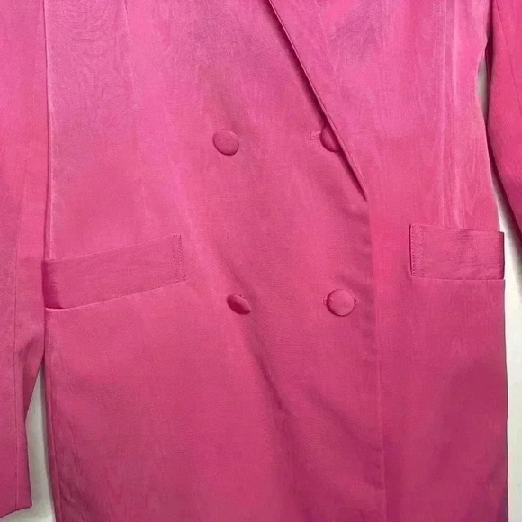 STAUD Hue Moire Mini Blazer Dress Bubblegum Pink Size XS NWT - Picture 8 of 11